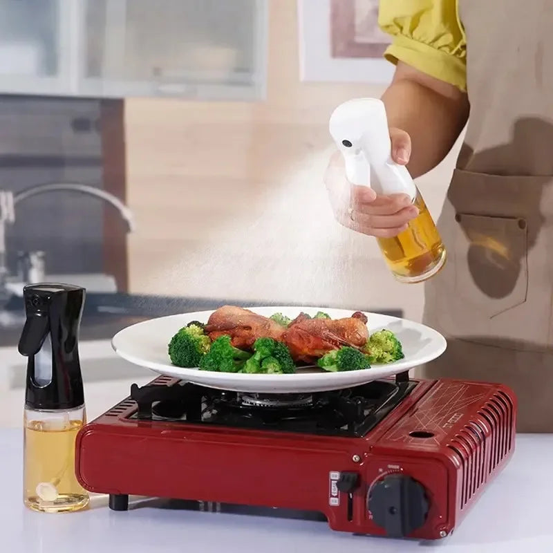 Pulverizador de aceite para cocinar - Botella pulverizadora dispensadora de aceite de oliva - Aceite y vinagre reutilizables aptos para uso alimentario, accesorios de cocina en botella pulverizadora