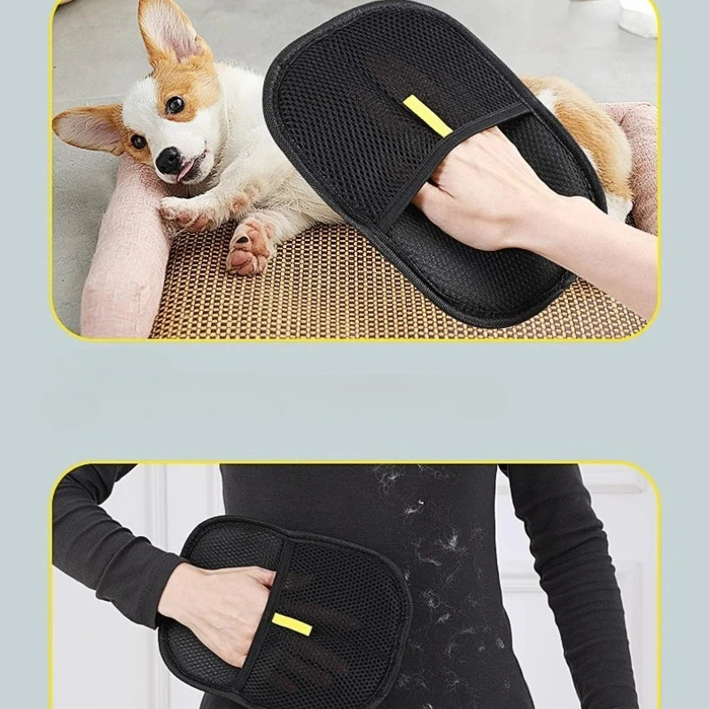 Removedor de Pelo de Mascotas Portátil Guantes Despeluzadores Lavables para Ropa Productos de Limpieza para Mascotas Accesorios para Mascotas