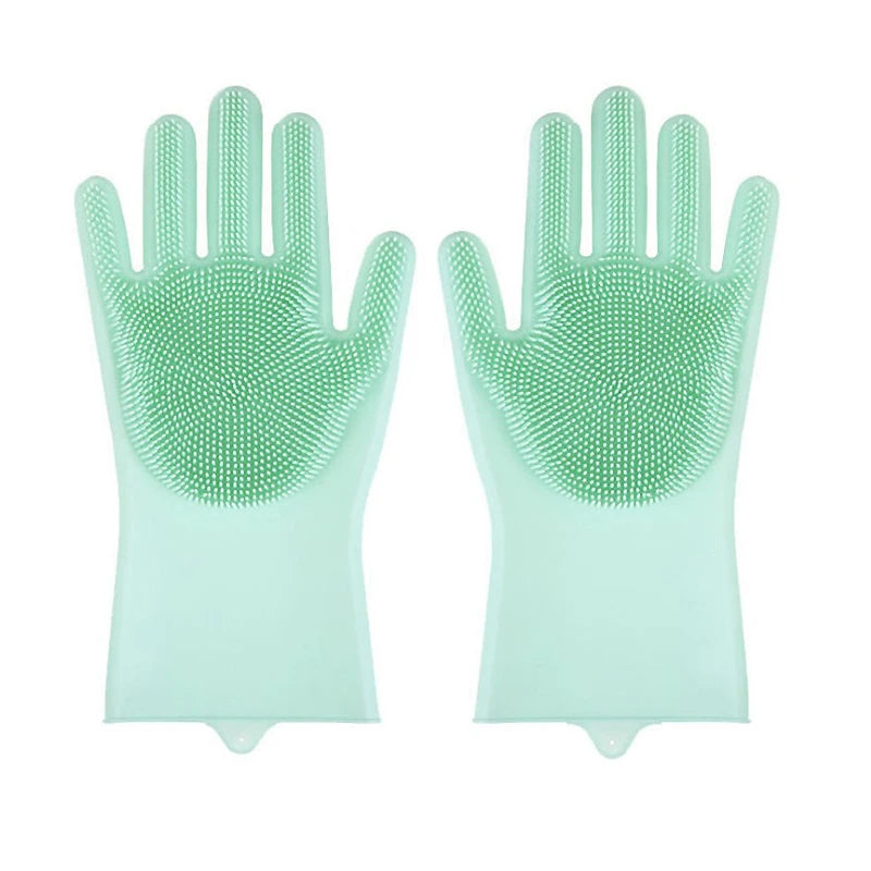 Guantes de Aseo para Mascotas Perro Gato Baño Limpieza Guante Cepillo Champú Limpieza Suave Silicona Removedor de Pelo Guante Protección de la Piel de la Mano
