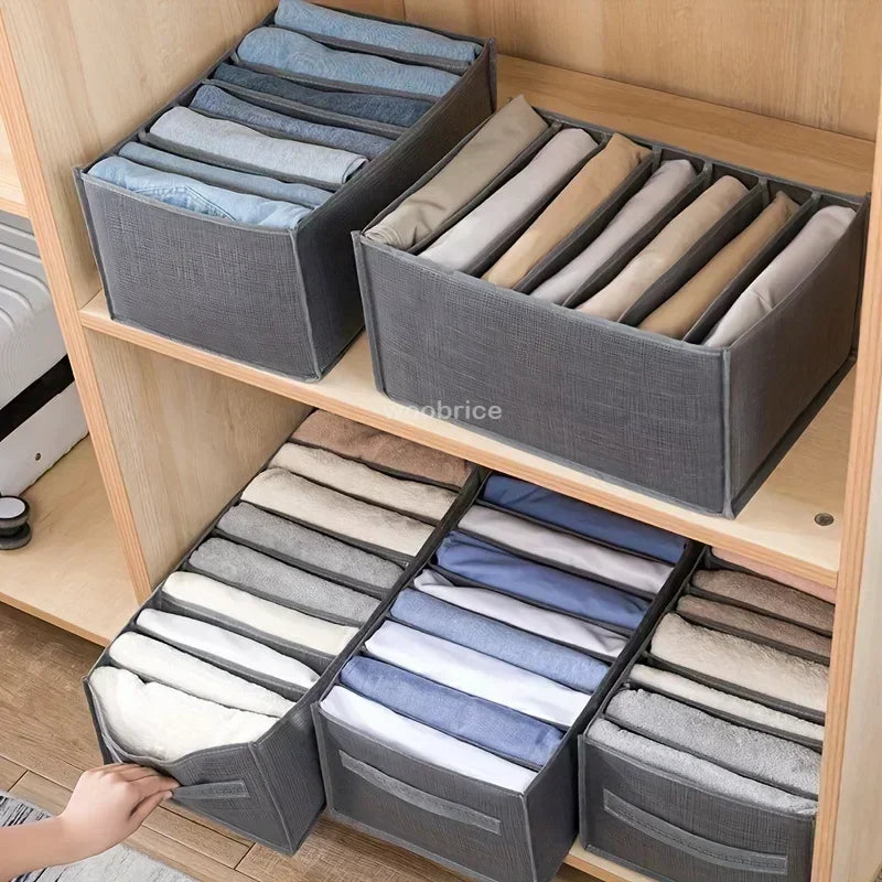 Organizador de Ropa Interior para Cajones de Dormitorio, Organizador de Ropa para Joyas en el Armario, Organizador de Jeans, Calcetines, Caja de Almacenamiento