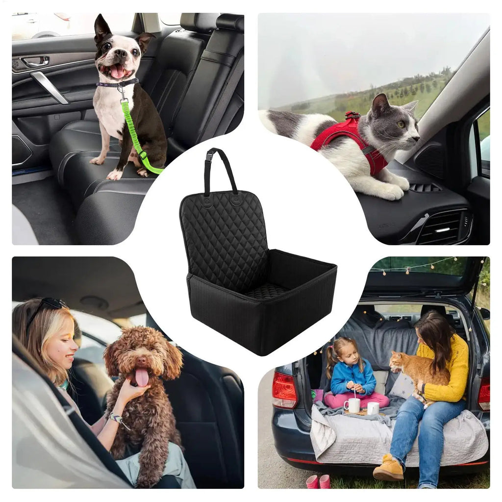 Asiento de coche grande para perros, funda protectora impermeable para asiento trasero, cojín transportador para mascotas, viaje en SUV, camión, vehículo, seguridad, fácil limpieza