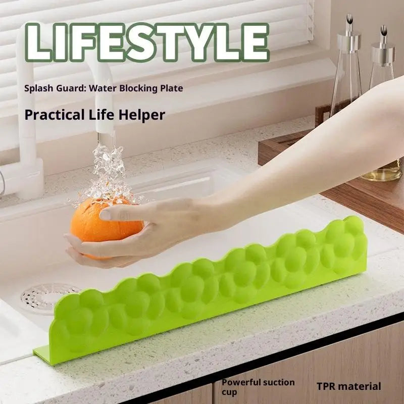 Protector contra salpicaduras de silicona para fregadero, protege la ropa de las salpicaduras de agua, protector contra salpicaduras para lavar platos, grifo de cocina