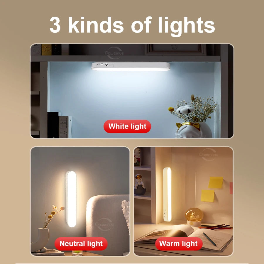 Rechargeable Magnetic LED Desk & Wall Light with Remote Control