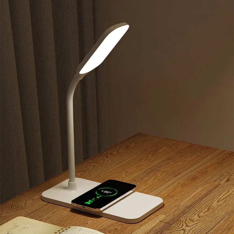 LED Desk Lamp with Wireless Charger & USB Charging Port – Touch Control