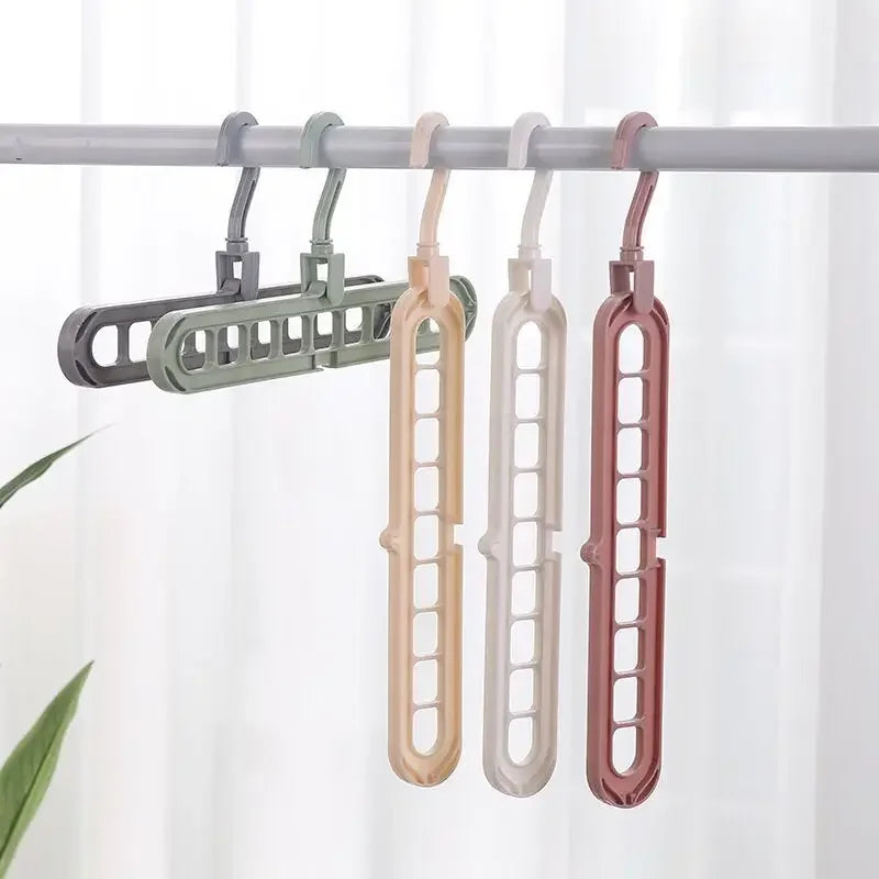 Space-Saving Multi-Port Clothes Hanger Organizer