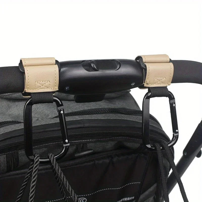 Universal Stroller Hooks – Heavy Duty Organizer Clips for Diaper Bags, Shopping Bags, Car Seats & Baby Strollers