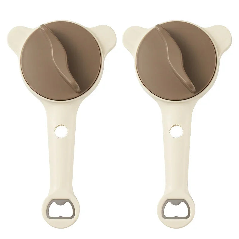 4-in-1 Adjustable Jar Opener with Stainless Steel Grip for Lids, Bottles & Kitchen Use