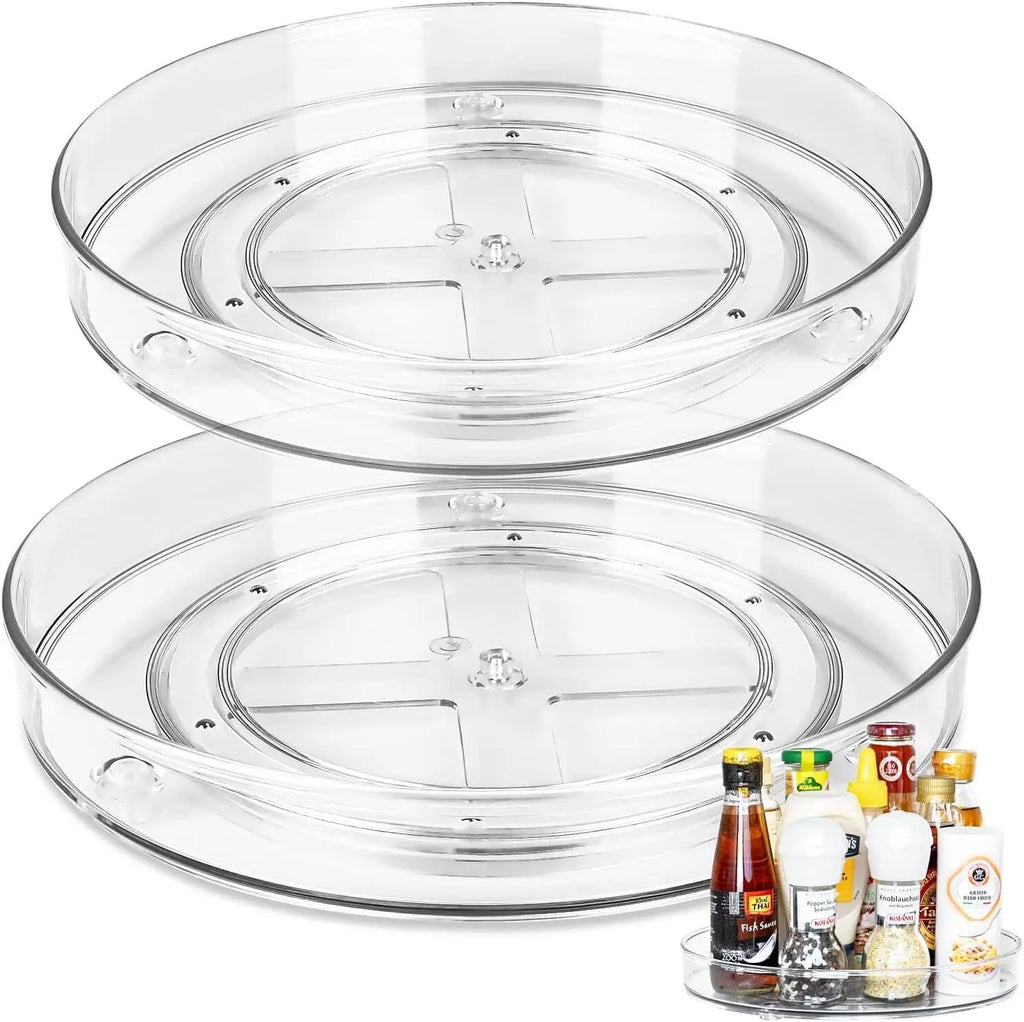 360° Rotating Lazy Susan Organizer for Refrigerator, Pantry & Kitchen Cabinets