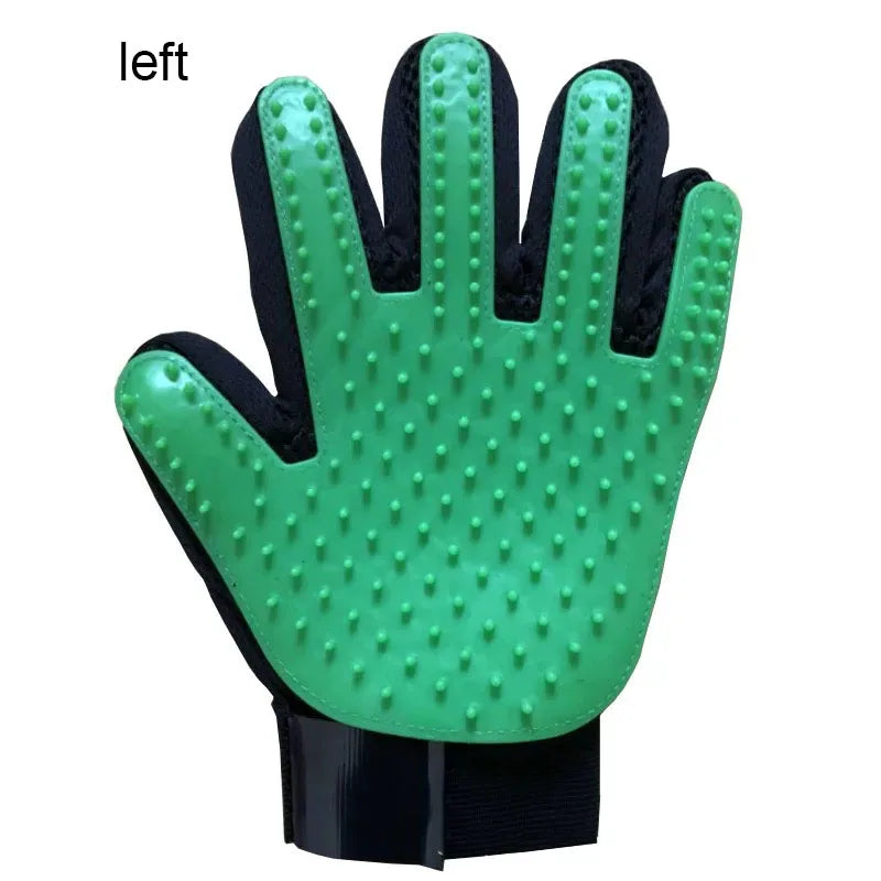 Guante quitapelos para mascotas, peine, guante de limpieza para perros y gatos, para deshedding, cepillo de masaje, suministros para animales, accesorios para gatos