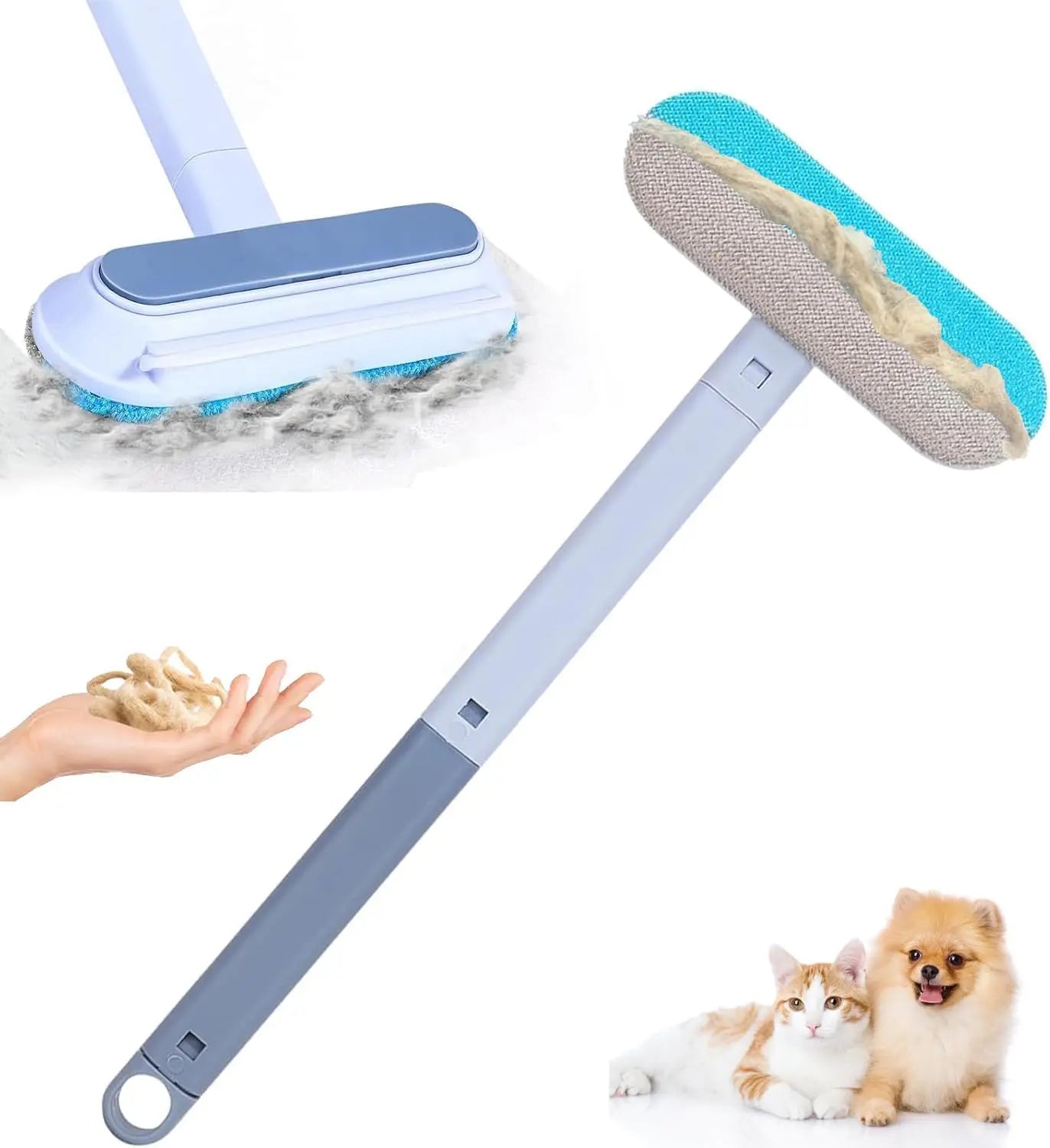 Quitapelos de Mascotas, Reutilizable, Es una Herramienta Eficaz para la Eliminación y Limpieza de Pelo de Gatos y Perros, Utilizado en Sofás, Alfombras y Ropa