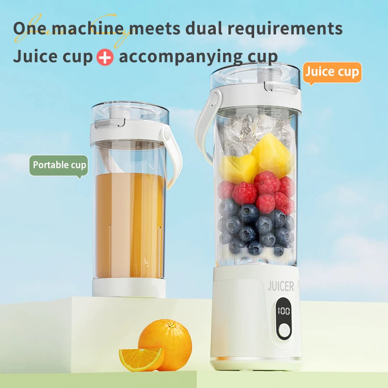 Vaso Licuadora Portátil, Licuadora Eléctrica USB, Mini Licuadora, Licuadora Portátil para Batidos y Smoothies