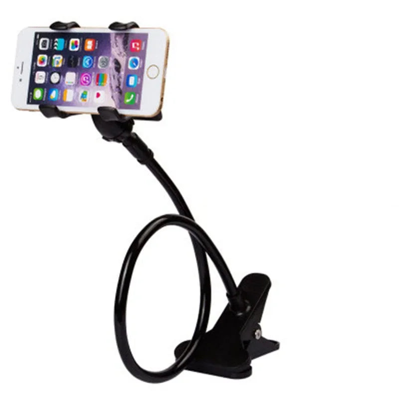 Flexible 360° Phone Holder – Adjustable Gooseneck Clip Mount for Desk & Bed