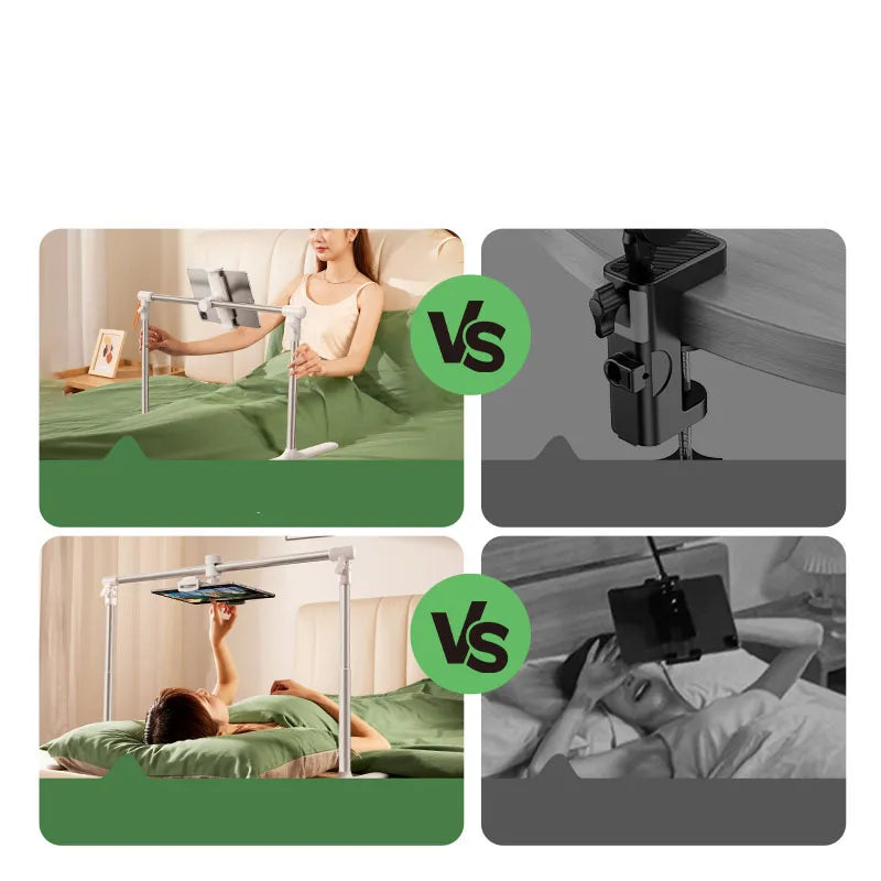 Adjustable Aluminum Tablet & Phone Stand – Foldable Desktop Holder for iPad, Tablets & Smartphones