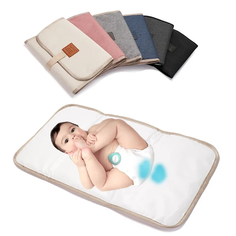 Portable Foldable Baby Changing Mat – Waterproof Washable Diaper Pad with Soft Padding for Travel, Home & Outdoor Use