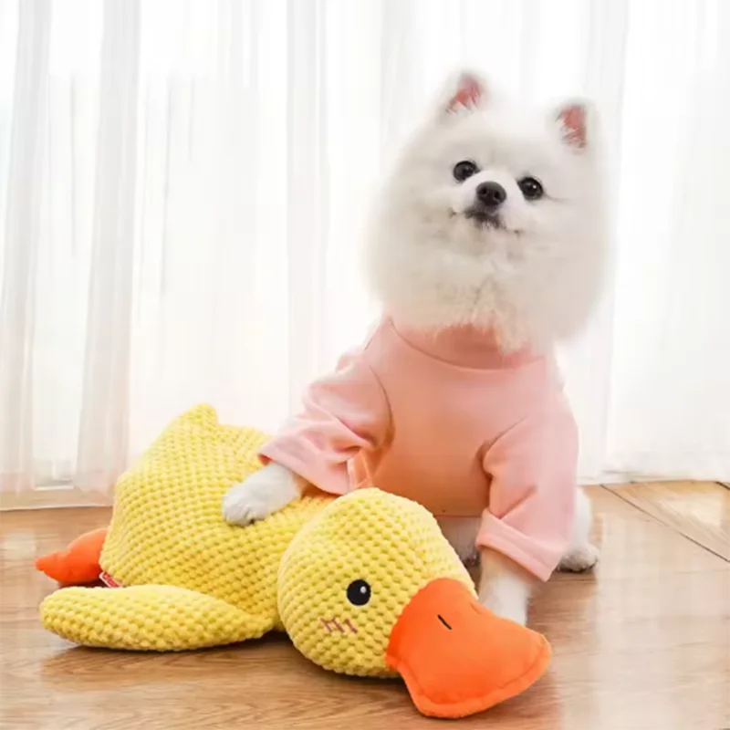 Duck Plush Dog Toy – Soft Squeaky Chew Toy for Dogs & Puppies