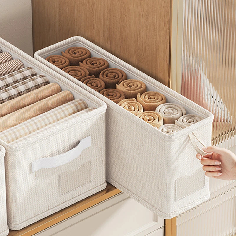 Drawer Clothing Organizer Box – Foldable Fabric Storage Divider for Underwear, Socks, Panties & Wardrobe Organization