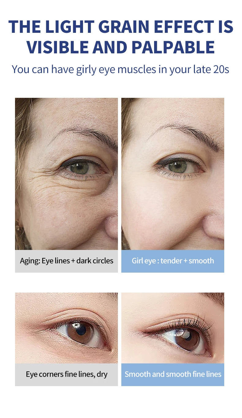 Electric Massage Eye Cream – Hyaluronic Acid Firming & Anti-Aging