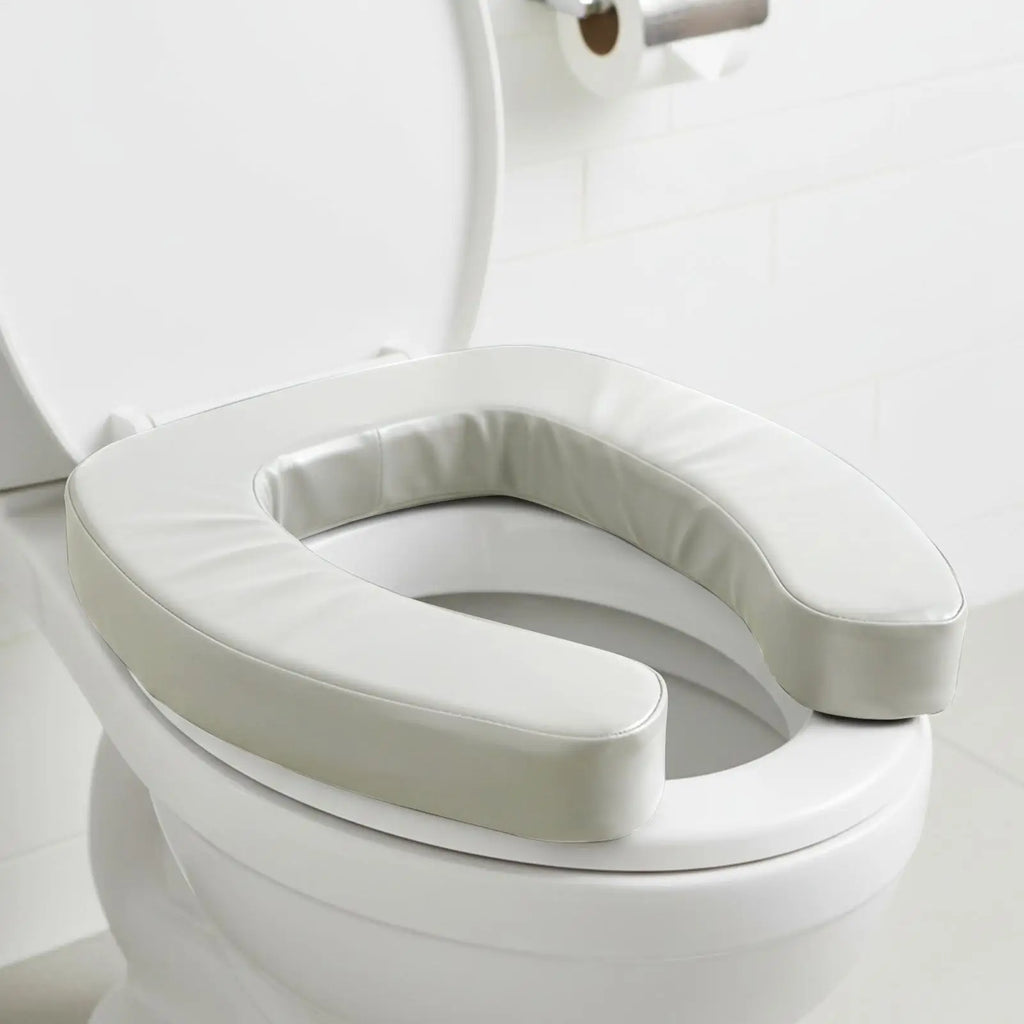 Raised Toilet Seat Cushion – Thick Waterproof U-Shaped Toilet Seat Riser with High-Density Foam for Seniors, Disabled & Post-Surgery Recovery