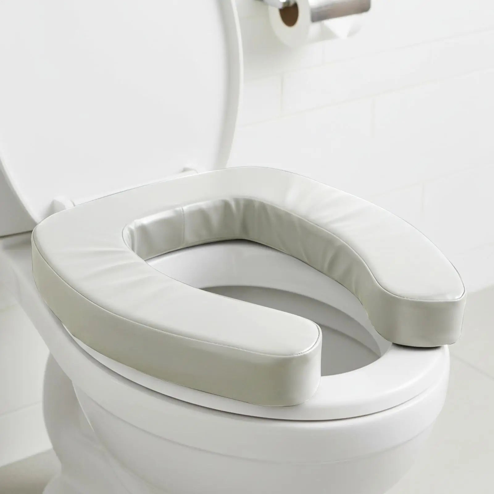 Raised Toilet Seat Cushion – Thick Waterproof U-Shaped Toilet Seat Riser with High-Density Foam for Seniors, Disabled & Post-Surgery Recovery