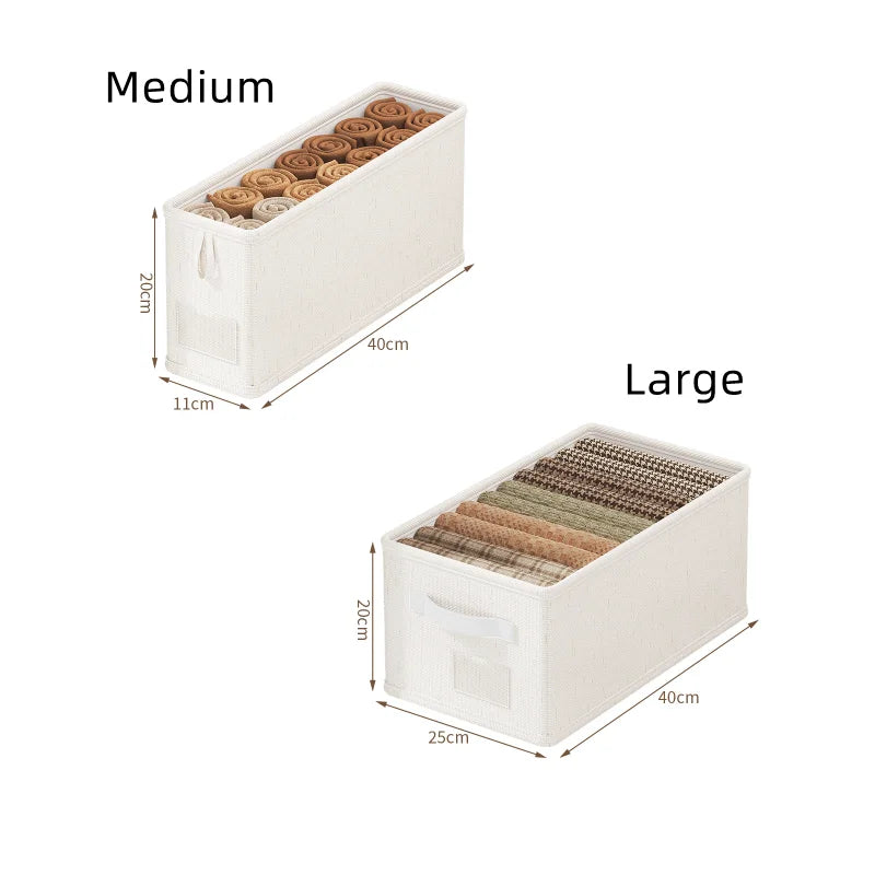 Drawer Clothing Organizer Box – Foldable Fabric Storage Divider for Underwear, Socks, Panties & Wardrobe Organization