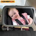 HOMEFISH Baby Car Rear View Mirror – Large Adjustable Headrest Mounted Infant Safety Mirror, Wide Angle Back Seat Baby Monitor
