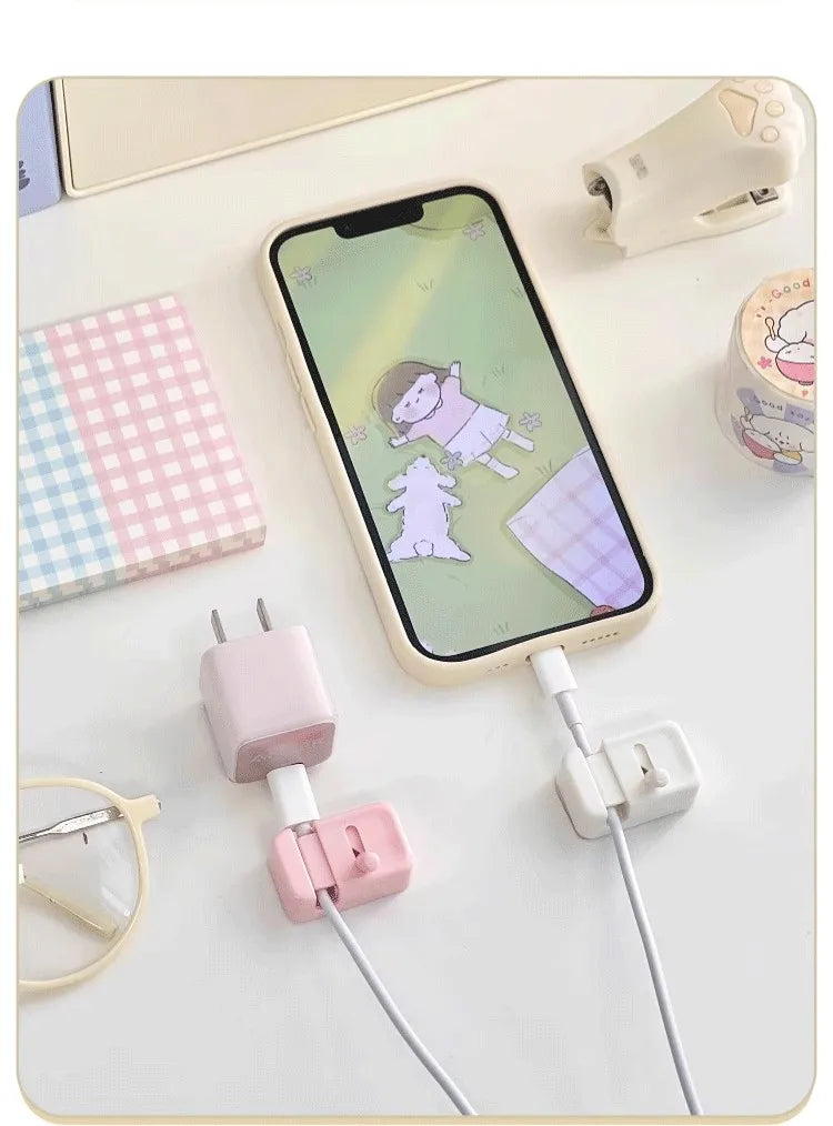 Desk Cable Management Clip – No-Drill Cord Organizer for Charging & Data Cables