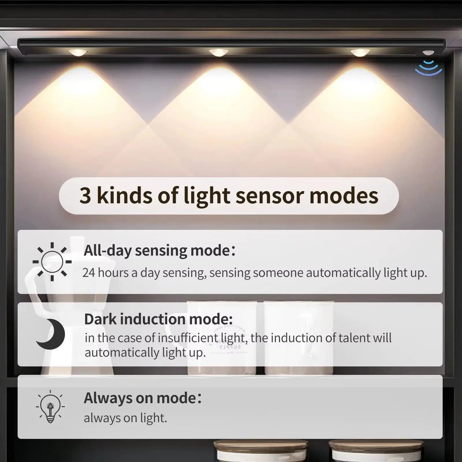 Rechargeable Motion Sensor LED Light – Wireless Under Cabinet & Closet Light