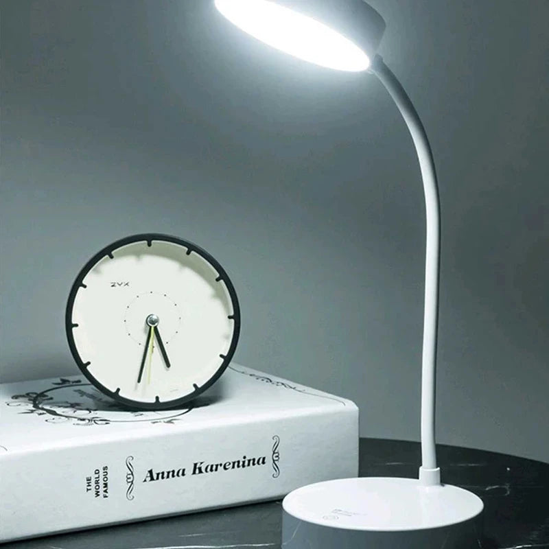 Rechargeable LED Desk Lamp with USB Power – 3 Color Modes & Dimmable Brightness