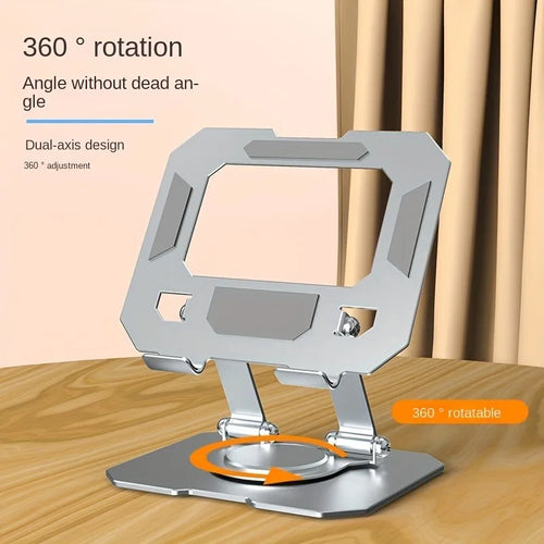 Soporte para tablet giratorio 360° Soporte de escritorio ajustable y plegable compatible con iPad Pro/Air/Mini de 4.7-12 pulgadas y laptops