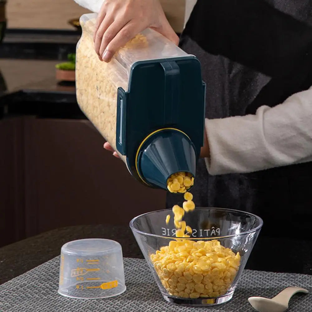 Contenedor premium para alimentos de mascotas con cierre hermético - Duradero, gran capacidad, fácil de limpiar y diseño elegante para perros y gatos