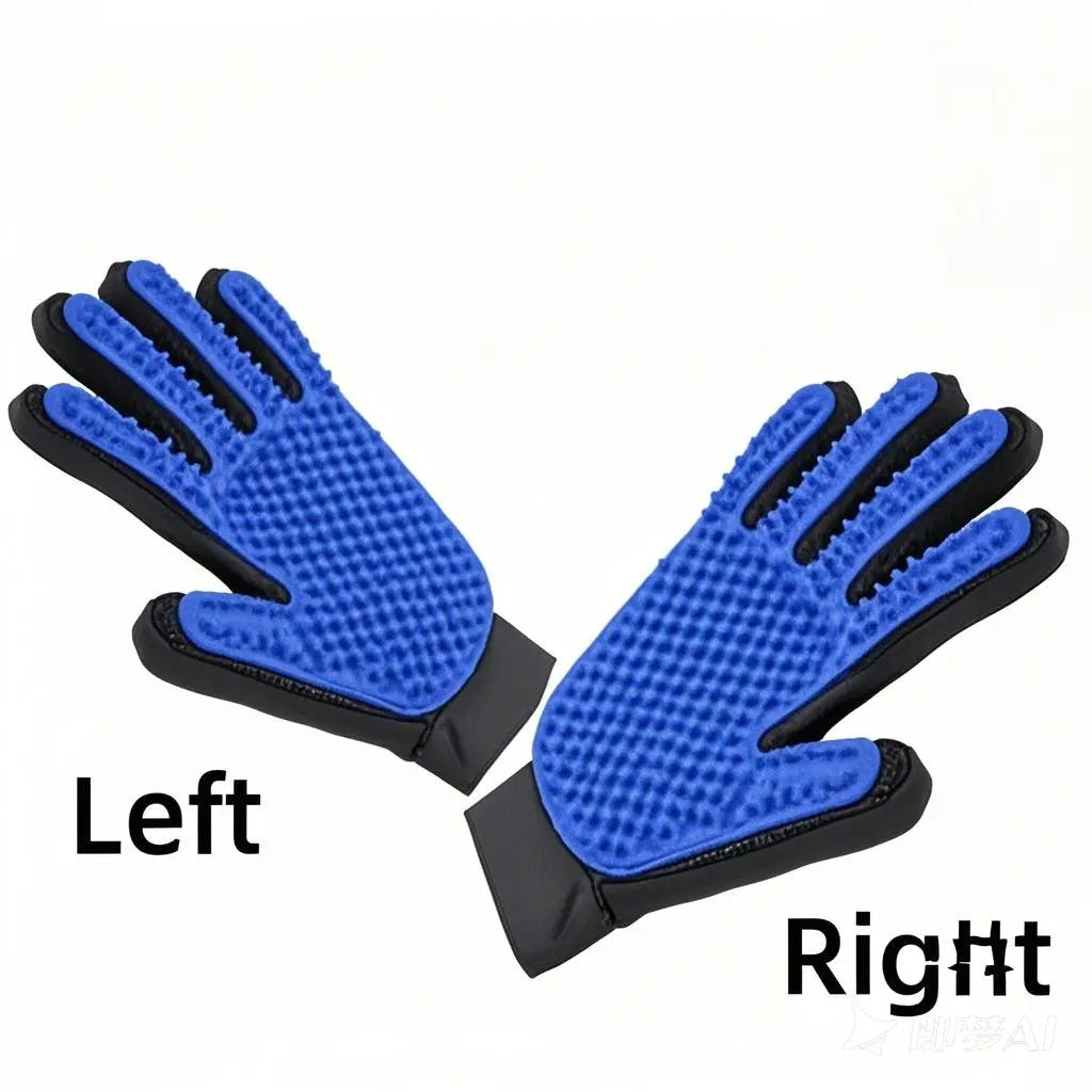 Guante quitapelos para mascotas, peine, guante de limpieza para perros y gatos, para deshedding, cepillo de masaje, suministros para animales, accesorios para gatos