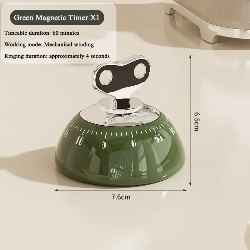 Temporizador magnético de cocina Manual, Reloj despertador con cuenta regresiva, Temporizador digital mecánico de cocina, Cronómetro de estudio para cocinar y ducha