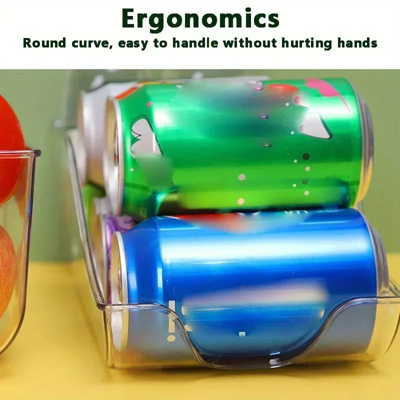 Auto-Rolling Can Dispenser for Refrigerator & Pantry Organization