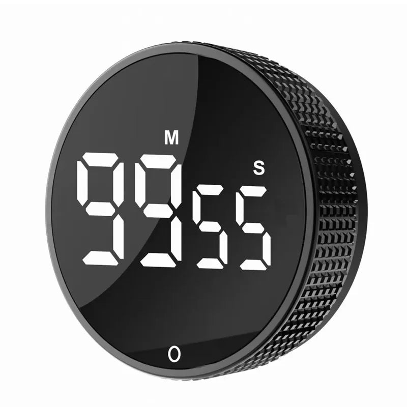 Temporizador de cocina magnético, digital, para ducha, estudio, cronómetro, LED, contador, alarma, recordatorio, manual, electrónico, cuenta regresiva