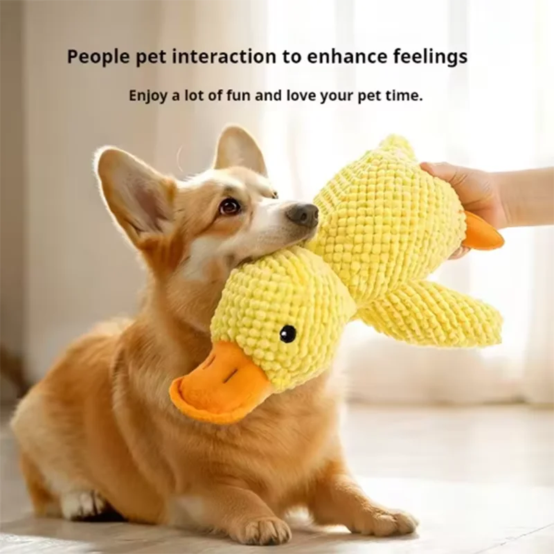 Duck Plush Dog Toy – Soft Squeaky Chew Toy for Dogs & Puppies