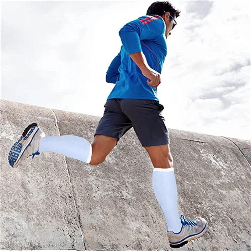 20–30 mmHg Knee High Compression Socks for Women & Men – Graduated Leg Support for Running, Travel, Work & Sports