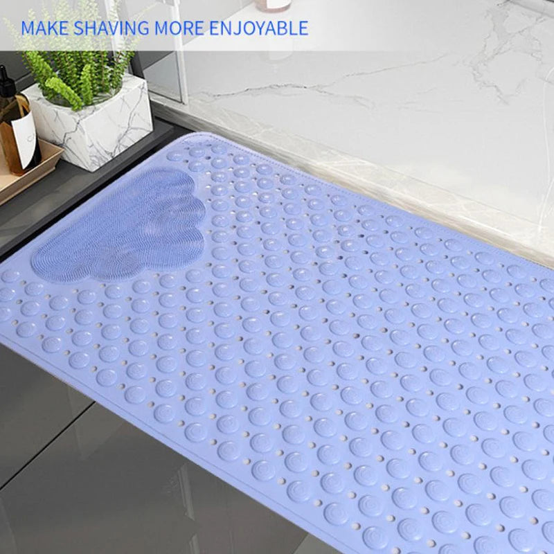 Non-Slip PVC Bath Mat – 34 × 68 cm Shower Safety Mat with Suction Cups & Massage Texture for Bathtub and Bathroom