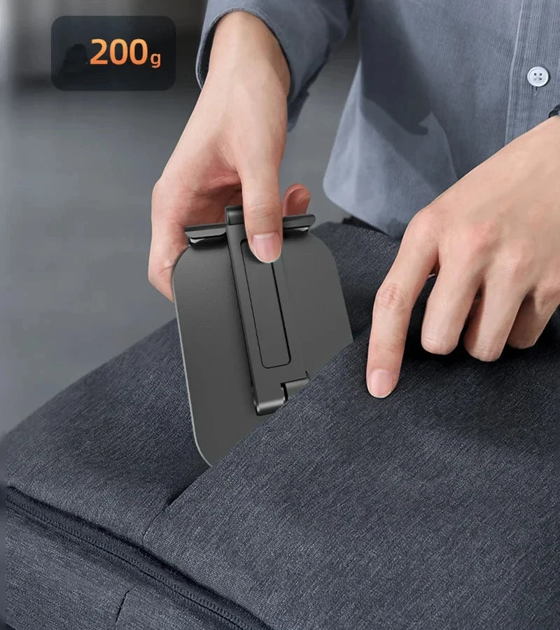 Foldable Adjustable Phone & Tablet Stand – 3-Section Desktop Holder