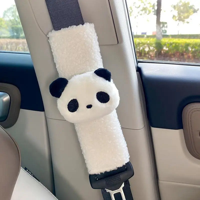 Soft Car Seat Belt Shoulder Protector – Plush Comfort Cover for Dogs, Pets & Vehicle Travel Accessories