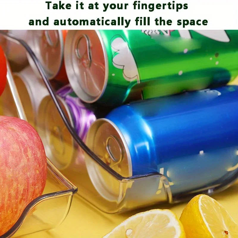 Auto-Rolling Can Dispenser for Refrigerator & Pantry Organization