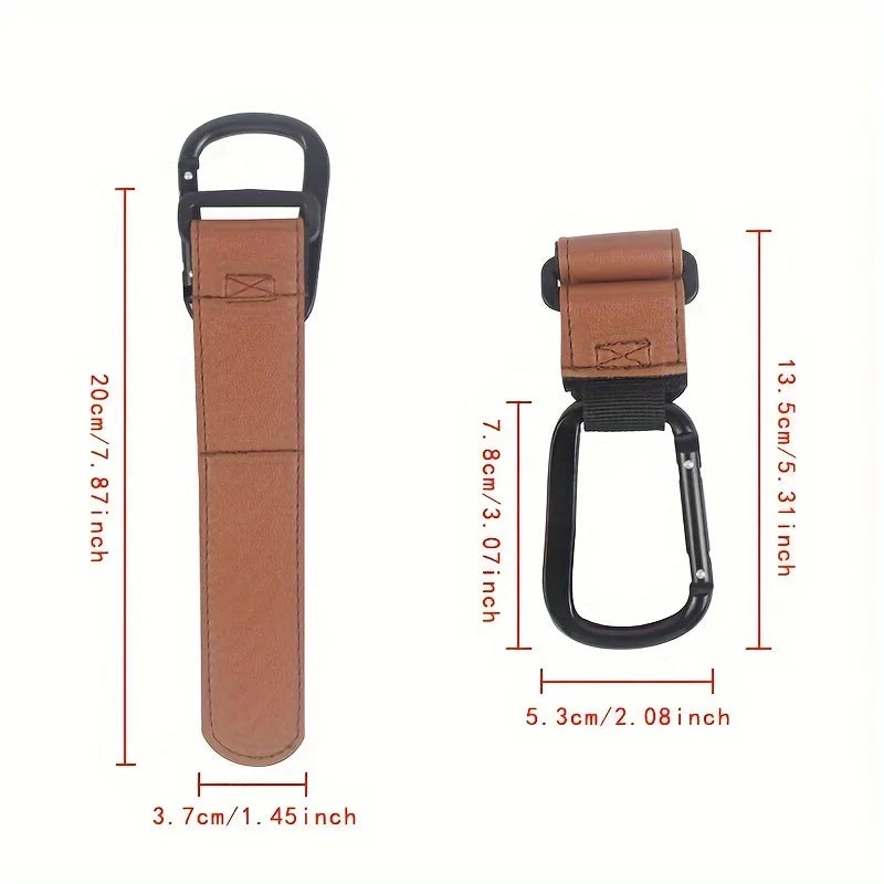 Universal Stroller Hooks – Heavy Duty Organizer Clips for Diaper Bags, Shopping Bags, Car Seats & Baby Strollers