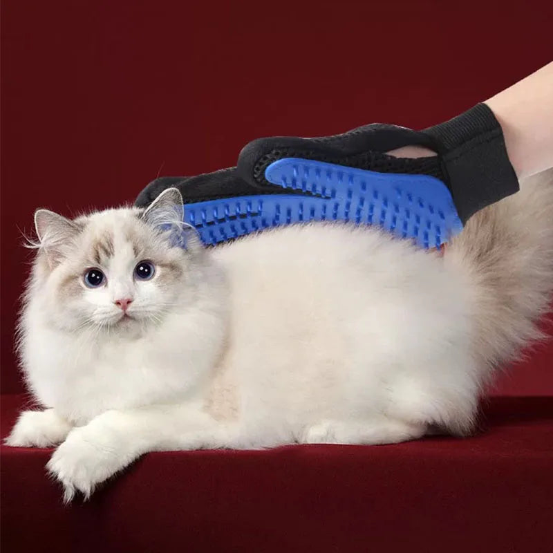 Guante quitapelos para mascotas, peine, guante de limpieza para perros y gatos, para deshedding, cepillo de masaje, suministros para animales, accesorios para gatos