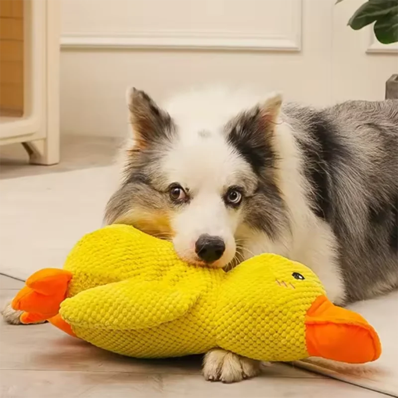Duck Plush Dog Toy – Soft Squeaky Chew Toy for Dogs & Puppies