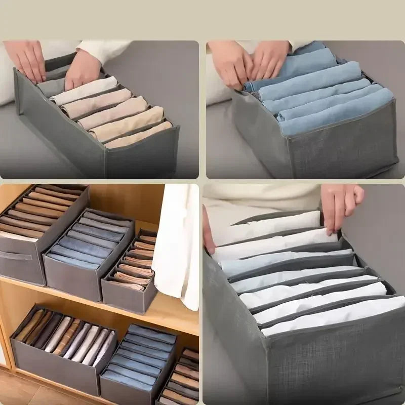 Organizador de Ropa Interior para Cajones de Dormitorio, Organizador de Ropa para Joyas en el Armario, Organizador de Jeans, Calcetines, Caja de Almacenamiento