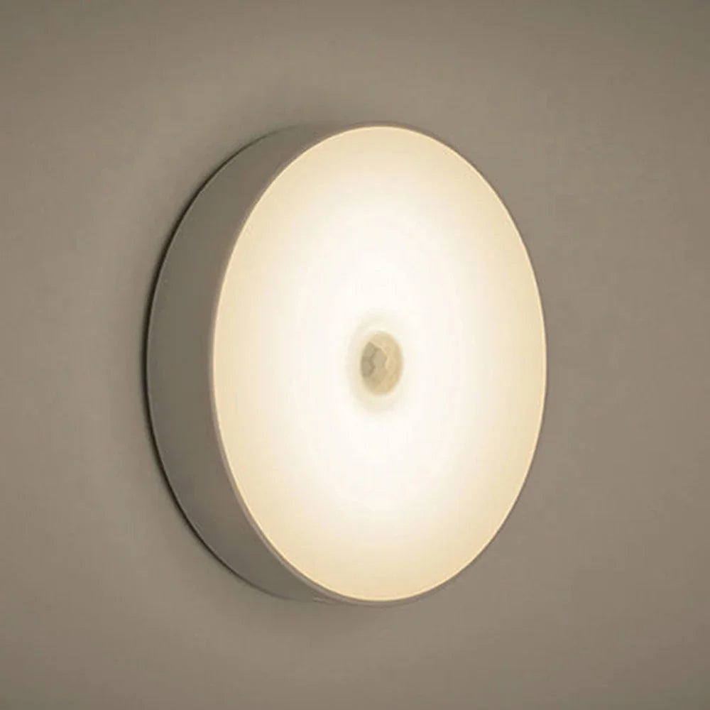 Rechargeable Motion Sensor Night Light – Adjustable LED Light for Bedroom, Stairs & Closet