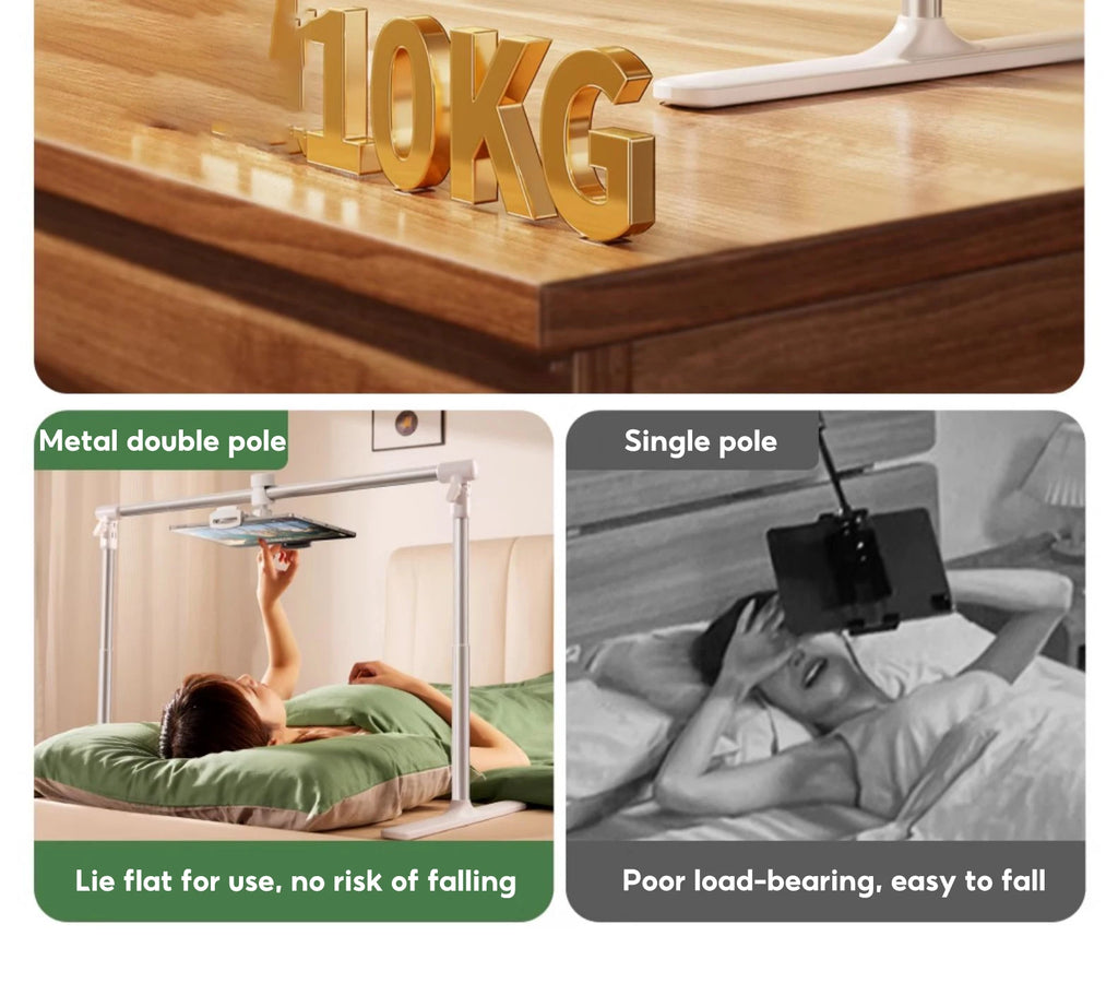 Adjustable Aluminum Tablet & Phone Stand – Foldable Desktop Holder for iPad, Tablets & Smartphones