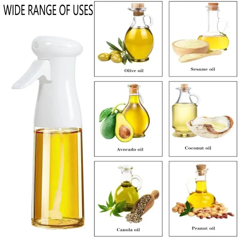 Pulverizador de aceite para cocinar - Botella pulverizadora dispensadora de aceite de oliva - Aceite y vinagre reutilizables aptos para uso alimentario, accesorios de cocina en botella pulverizadora