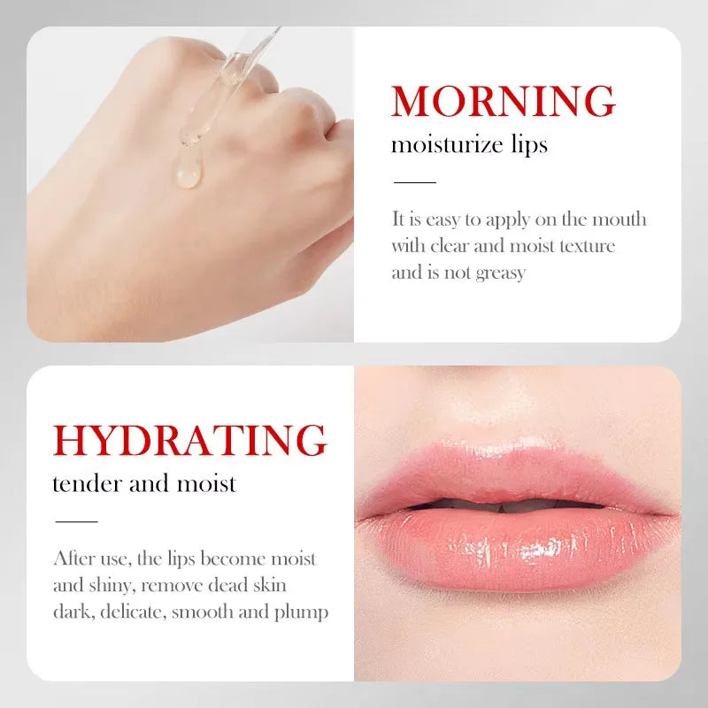 Moisturizing lip serum oil for smooth and hydrated-looking lips