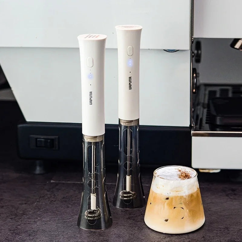 Espumador de Leche Eléctrico Portátil Mini Batidora de Leche de Cocina para Café Máquina de Espuma para Decoración Batidora Licuadora Utensilios para Café