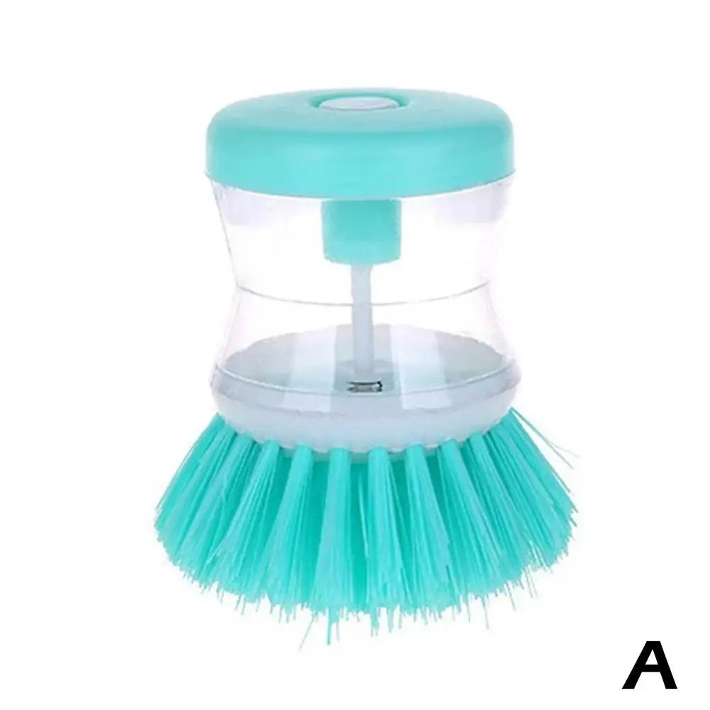 Dish Scrub Brush with Soap Dispenser – Automatic Soap Dispensing Kitchen Cleaning Brush